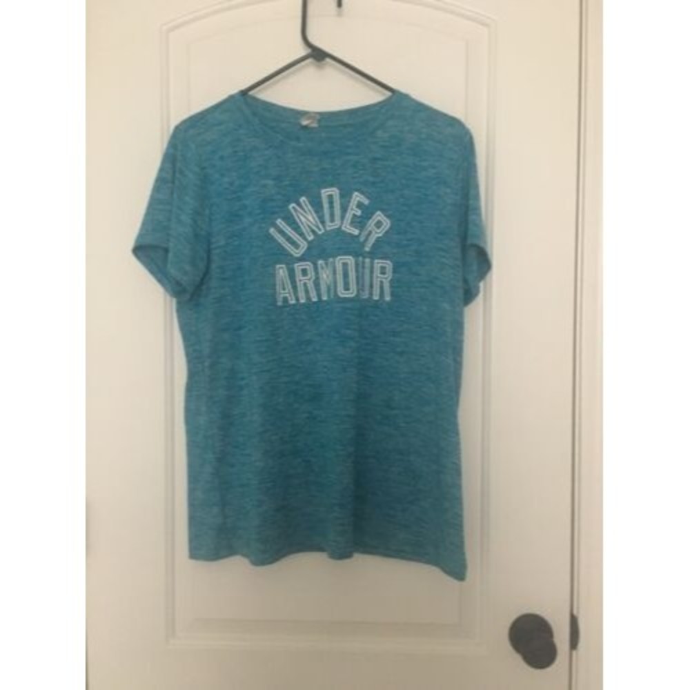 Under Armour Men's Short Sleeve T-Shirt Active Size XL Heather Blue